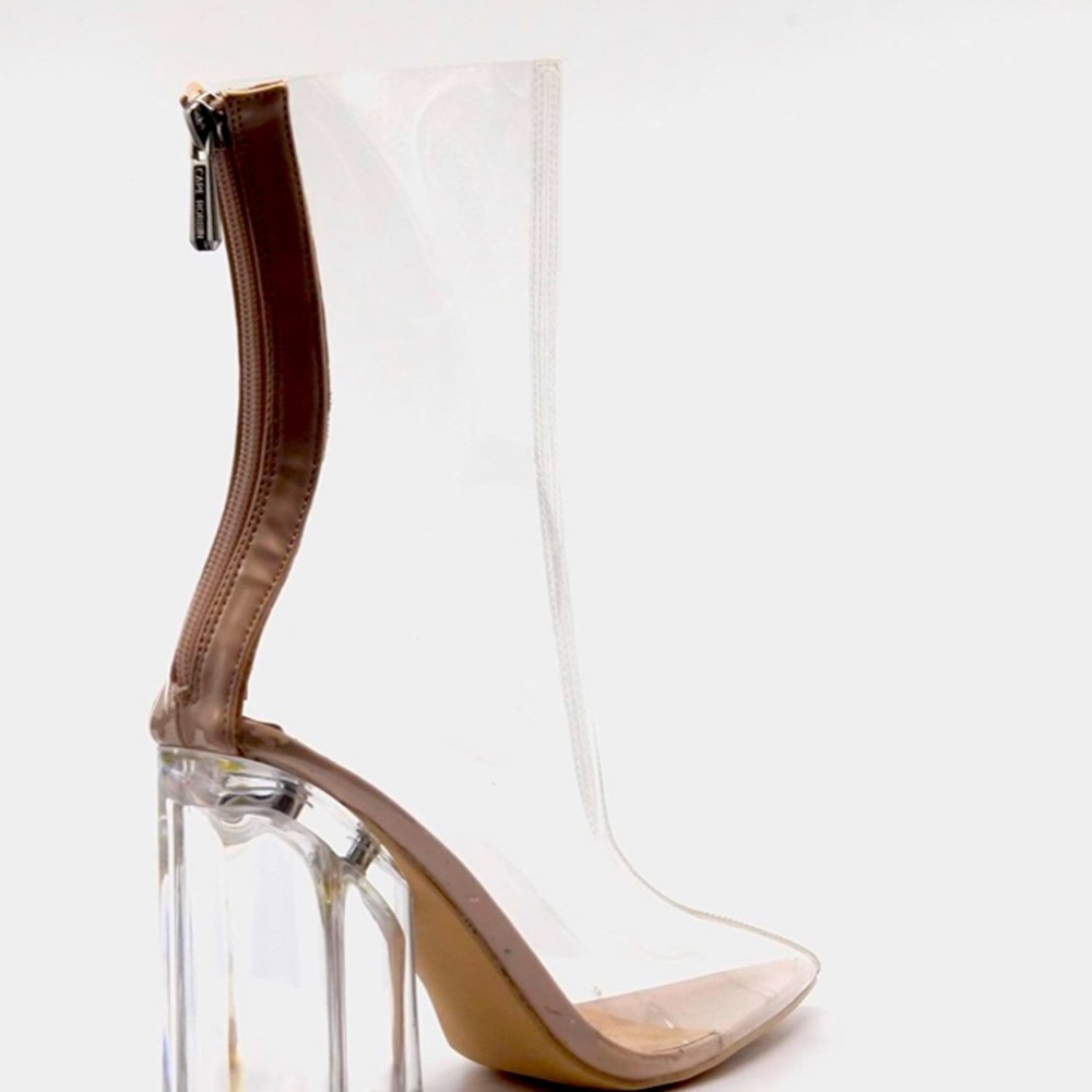 Transparent heels clear